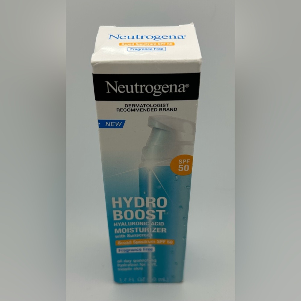 Neutrogena Hydro Boost Hyaluronic Acid Moisturizer SPF 50 Fragrance Free 1.7 oz